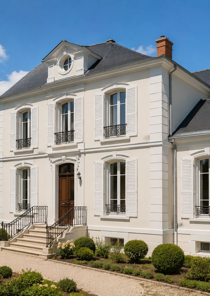 Peinture de façade après travaux de rénovation